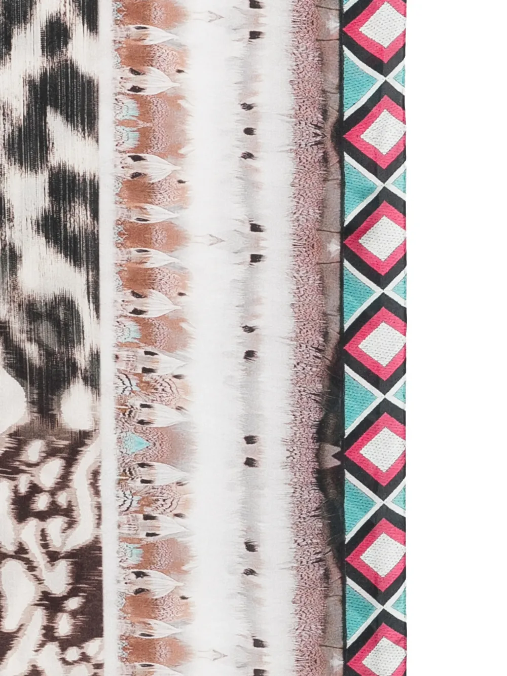 Pierre-Louis Mascia Sjaal met dierenprint Beige