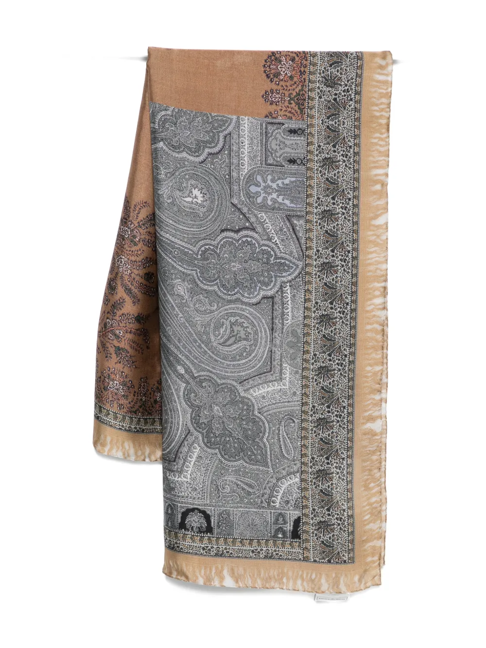 Pierre-Louis Mascia Molare printed scarf - Marrone