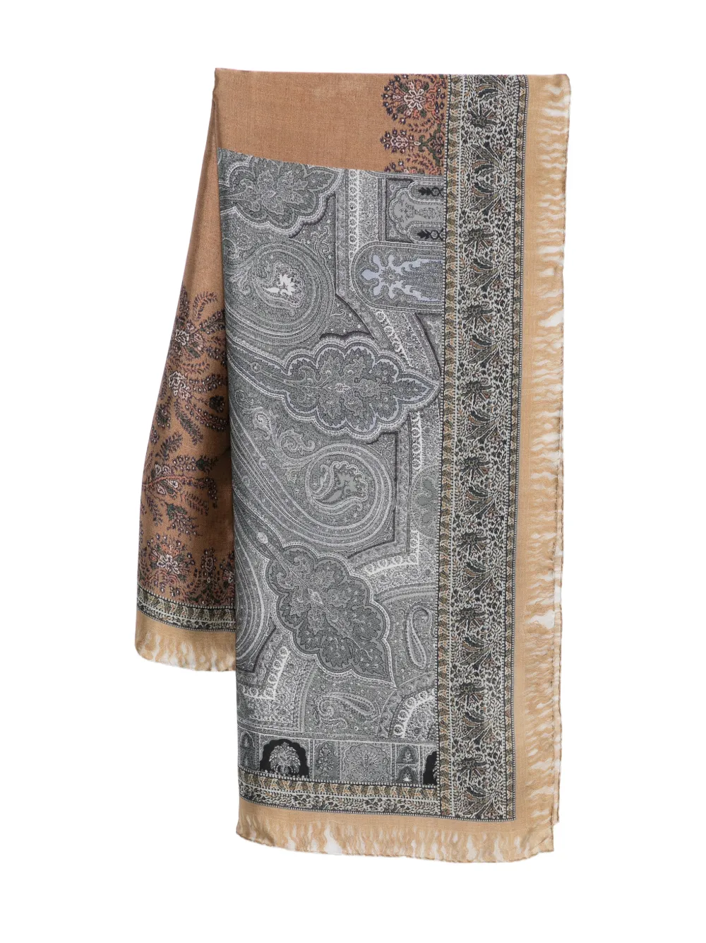 Pierre-Louis Mascia Molare printed scarf - Marrone