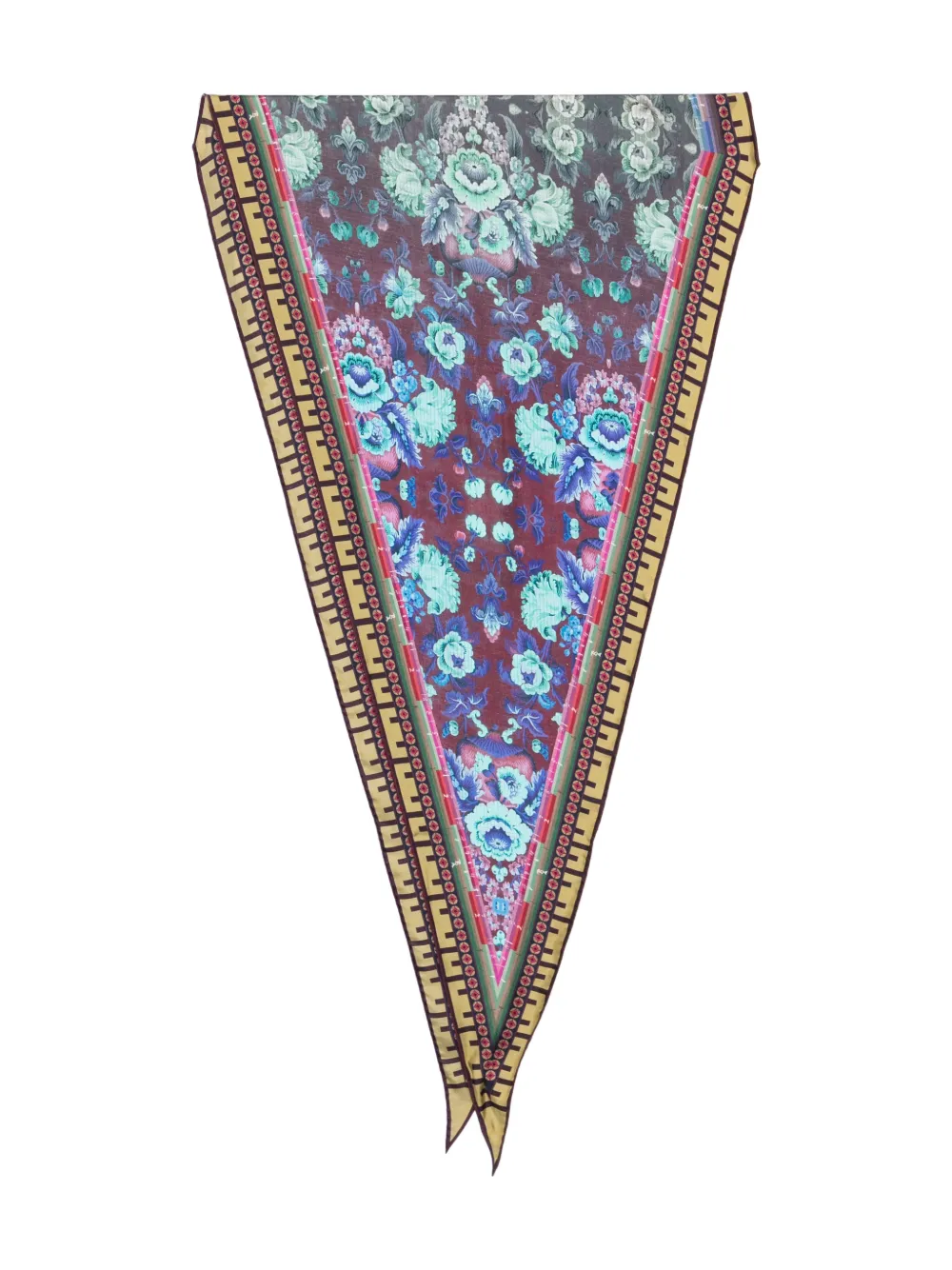 Pierre-Louis Mascia Aloeuw floral-print scarf - Marrone