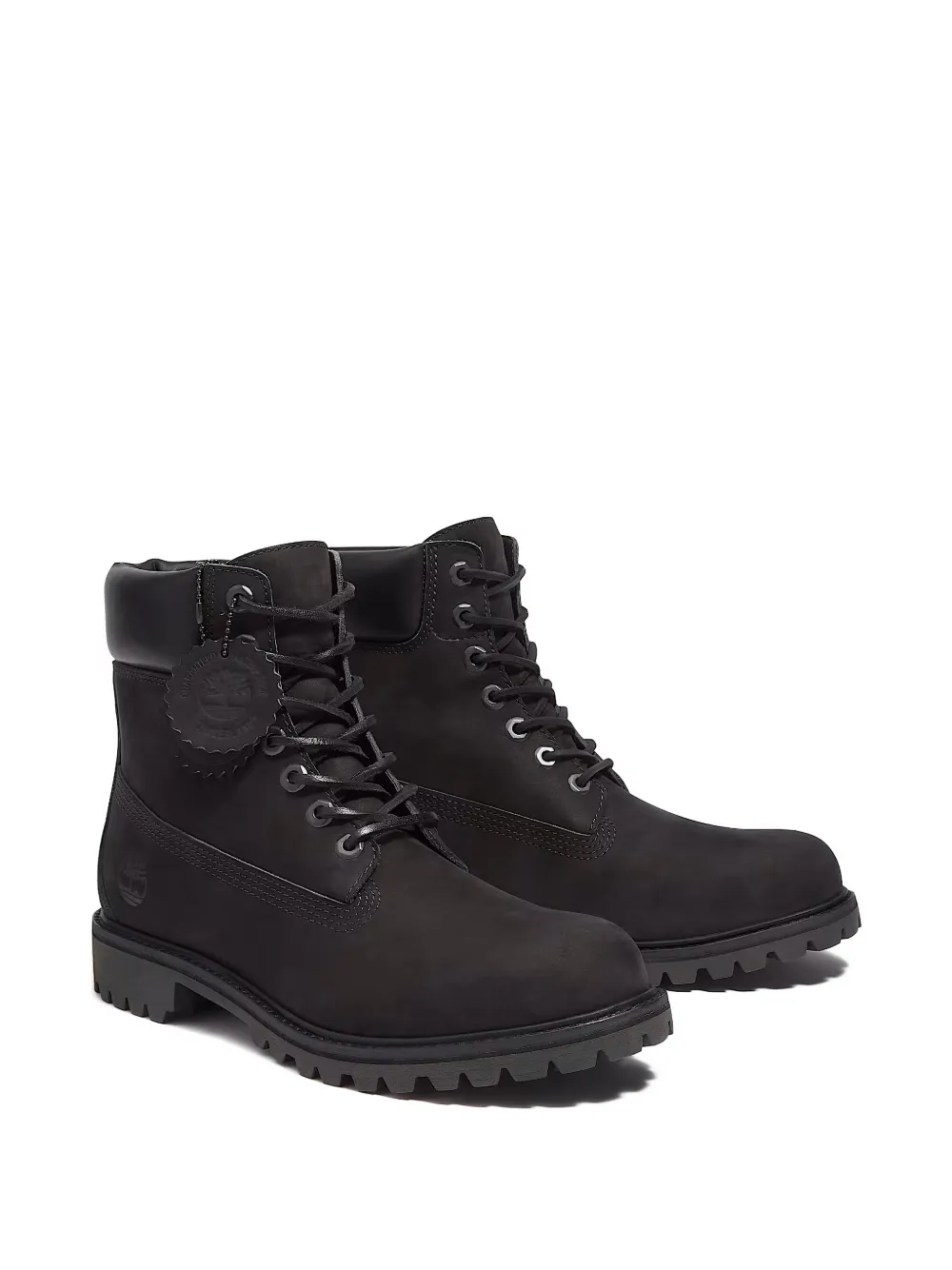 Timberland Luxe middelhoge veterlaarzen Zwart