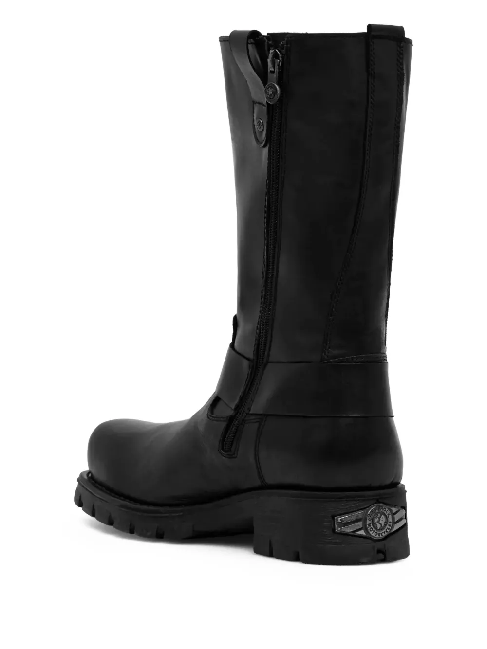 NEW ROCK Biker boots met gespbandje Zwart