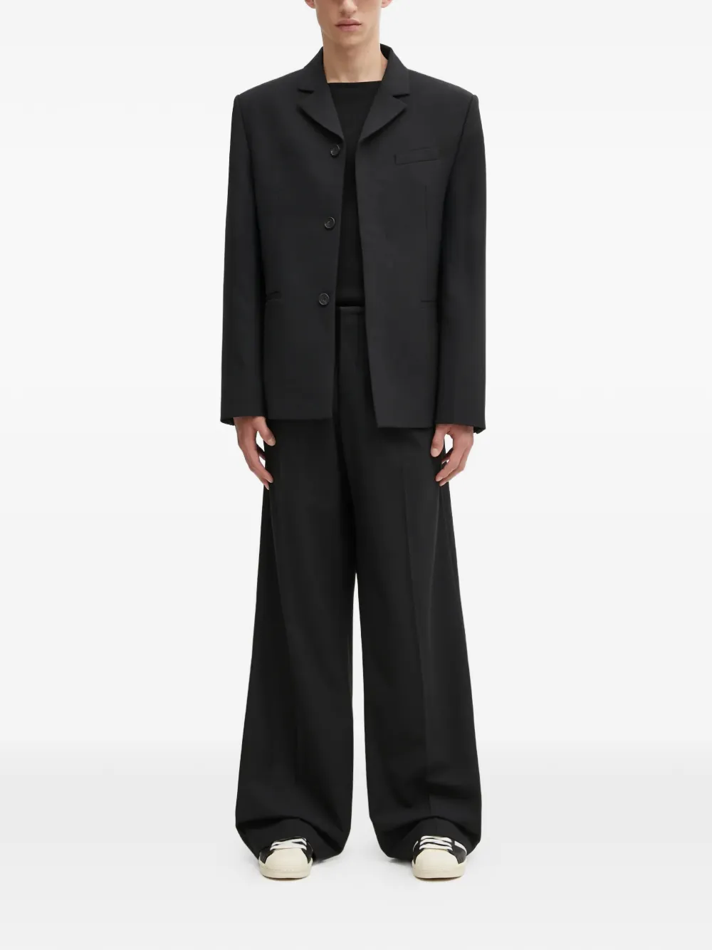 032c Blazer met klepzak Zwart