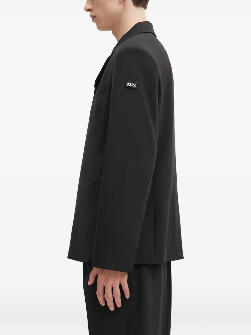 032c Blazer met klepzak Zwart