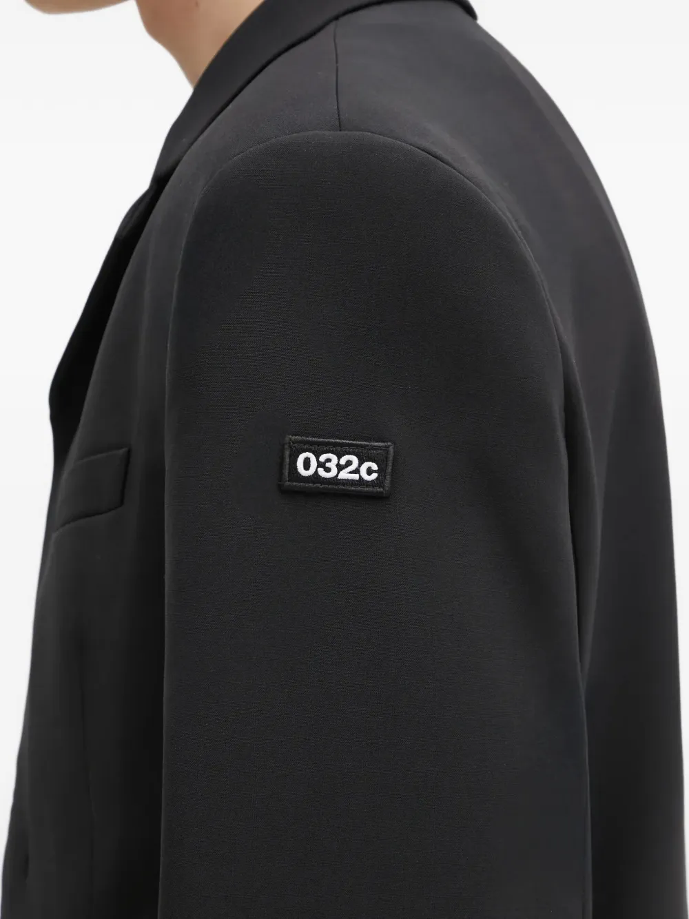 032c Blazer met klepzak Zwart