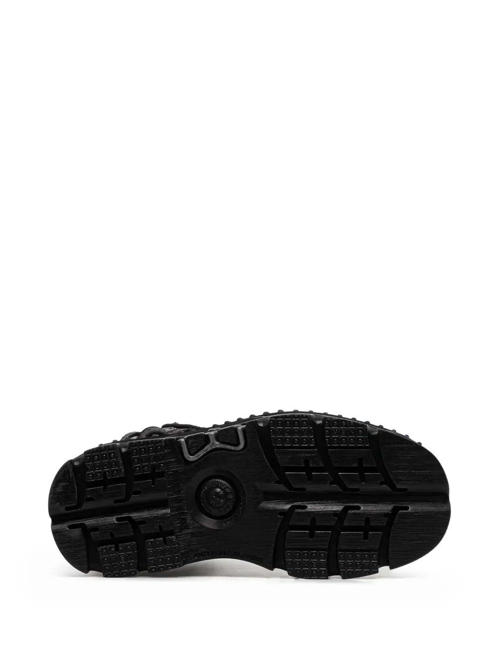 NEW ROCK Laarzen met gesp en plateauzool Zwart