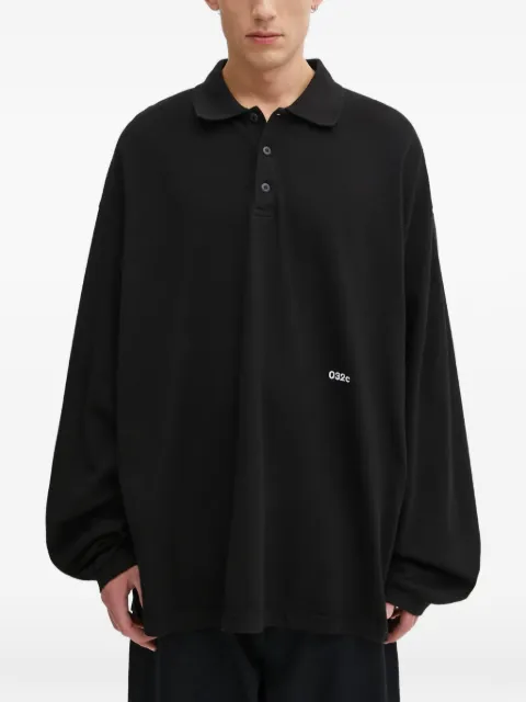 032c long-sleeved graphic-print sweatshirt