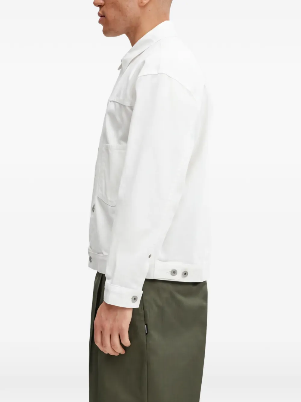 Neighborhood button pockets jacket Wit