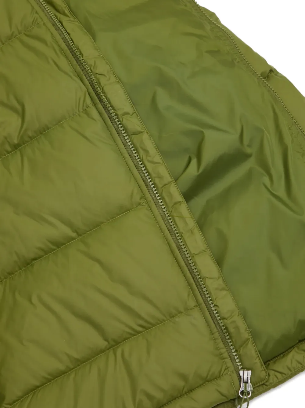 The North Face Gewatteerd jack met ritssluiting Groen