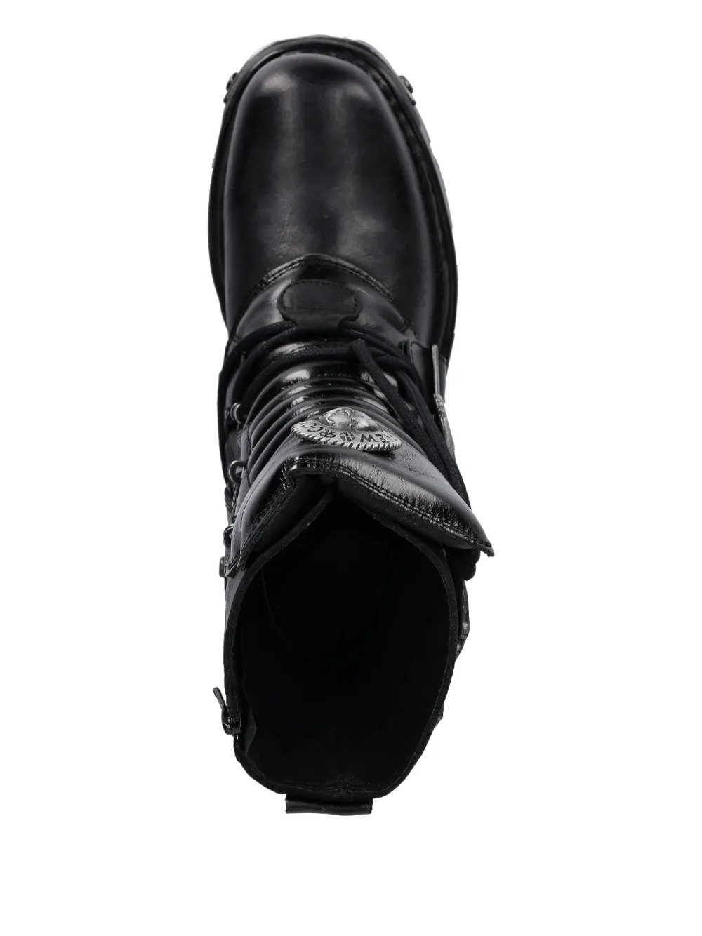 NEW ROCK Laarzen met gespen Zwart