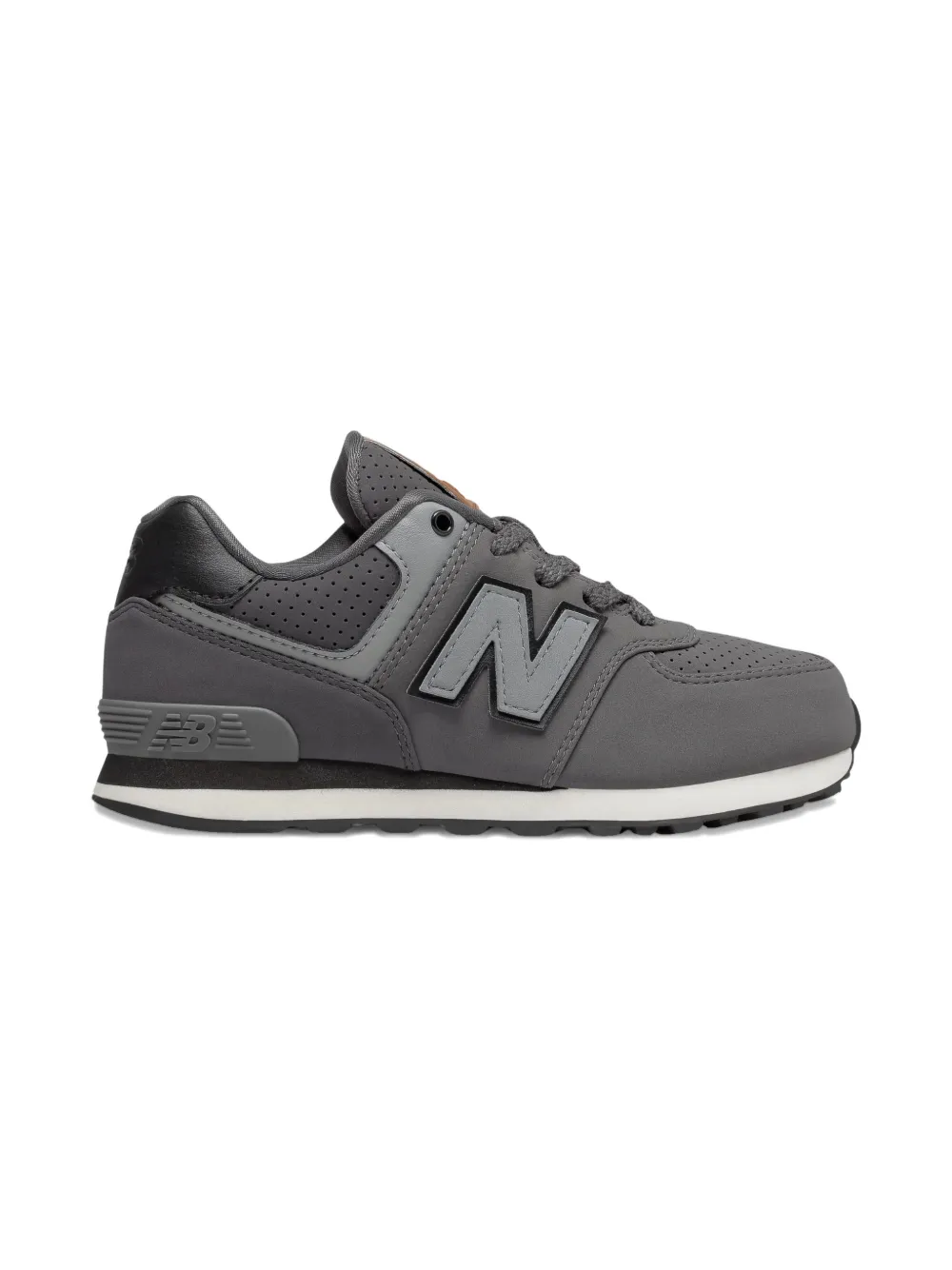 New Balance 574 perforated logo sneakers Blauw