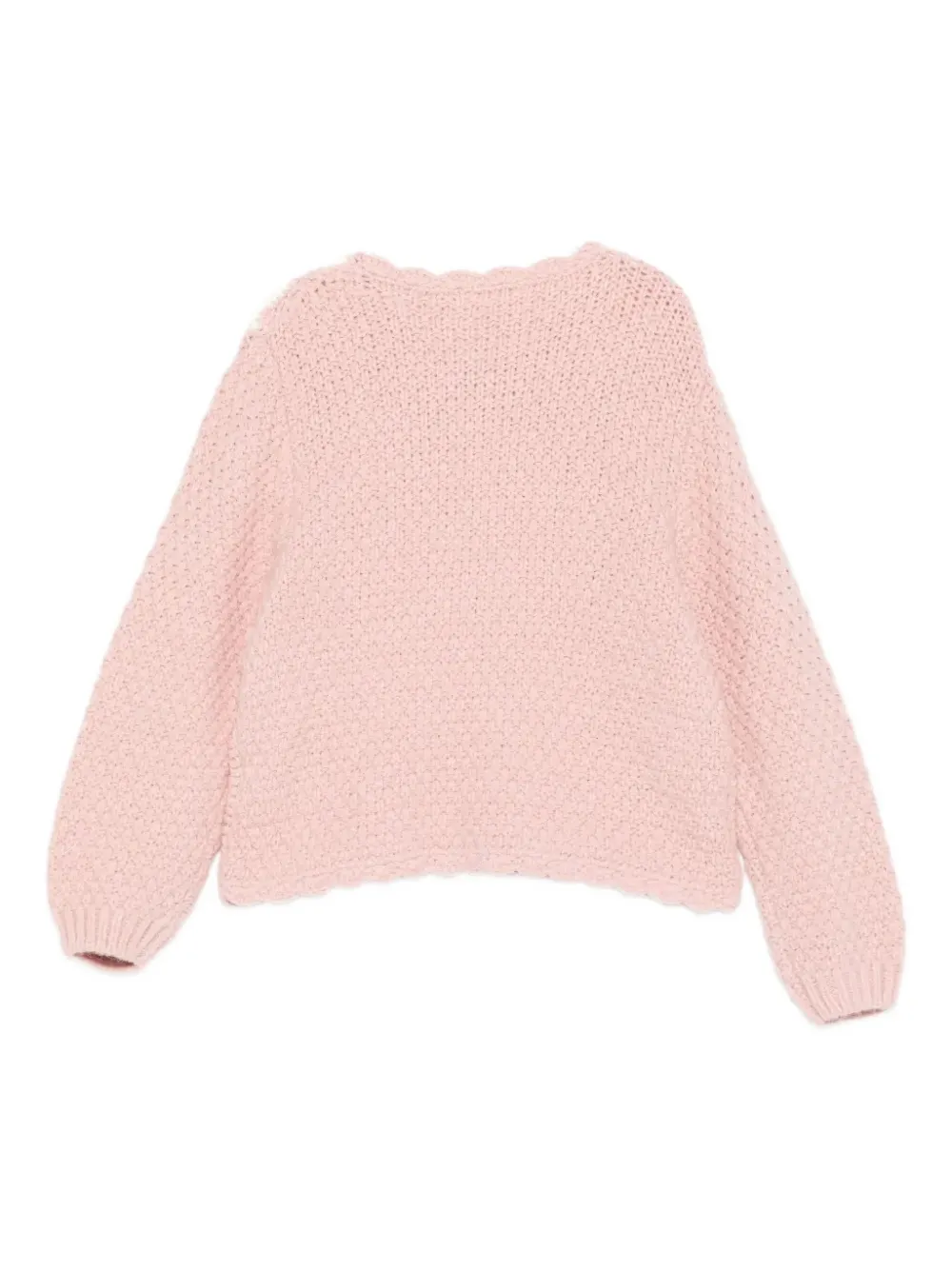 Louise Misha Flower-embroidered Sweater In Pink