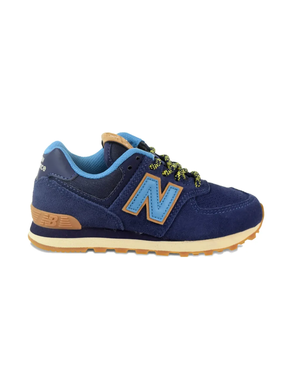 New Balance 574 perforated logo sneakers - Blu