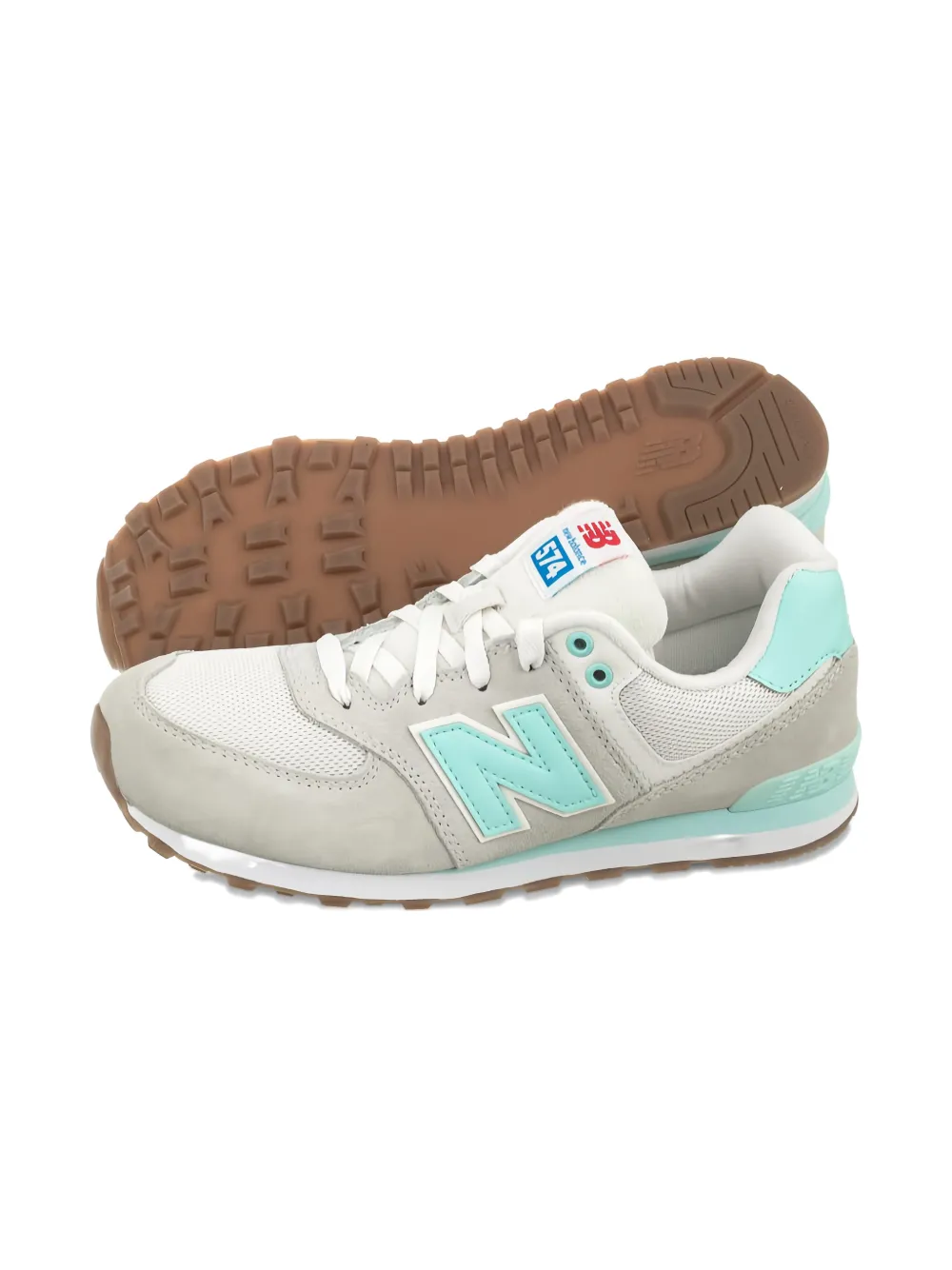 New Balance Kids 574 logo sneakers Grijs