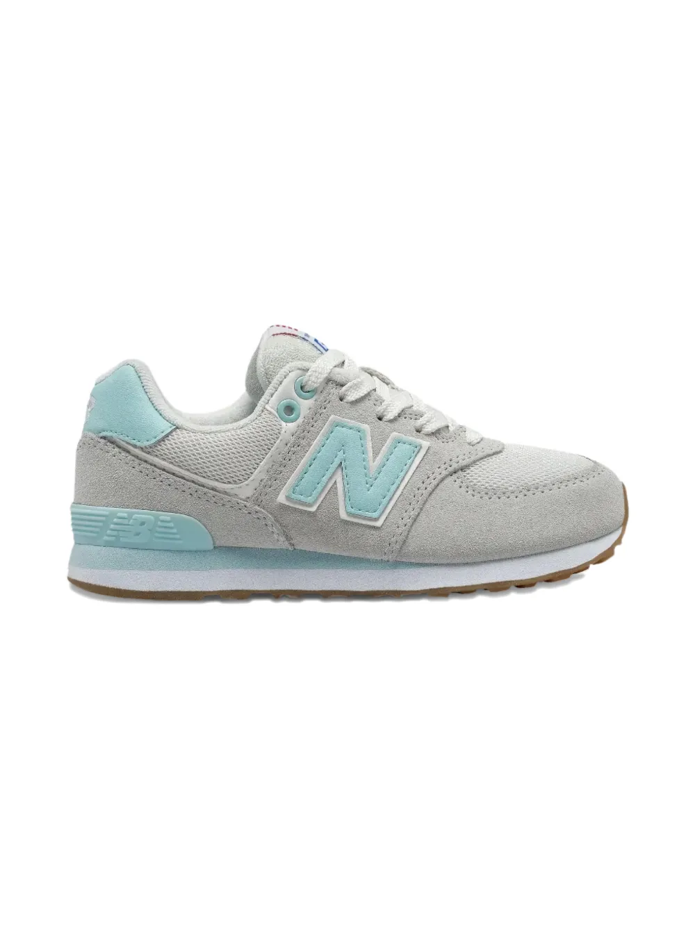 New Balance Kids 574 logo sneakers Grijs