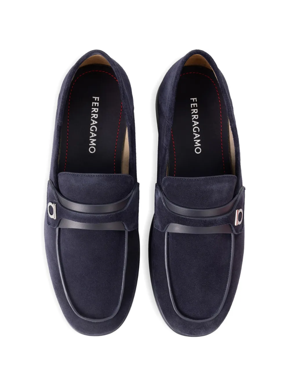 Ferragamo Leren loafers Blauw