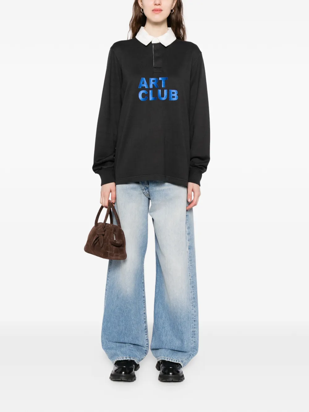 JW Anderson Art Club polotop - Zwart