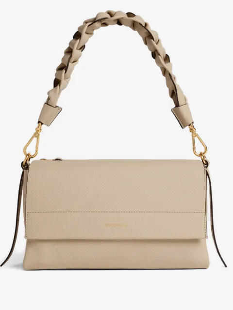 Coccinelle bolsa de hombro Boheme pequeña con asa trenzada
