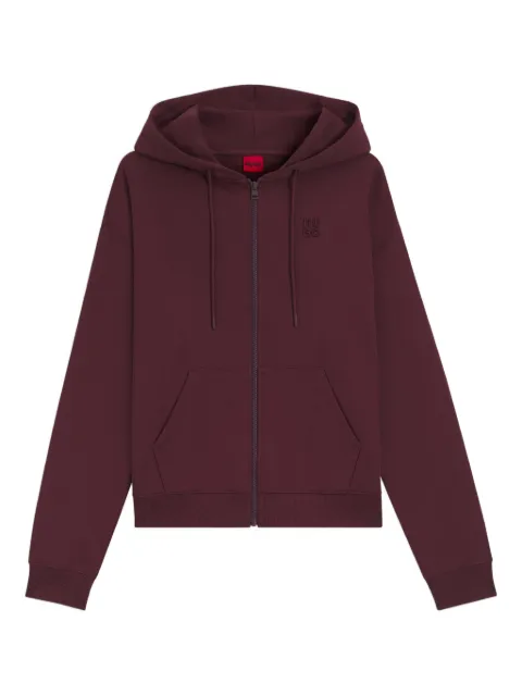 HUGO logo zip hoodie