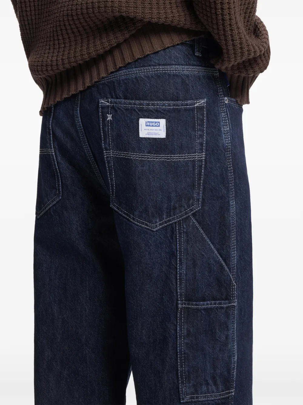 HUGO Katoenen jeans Blauw