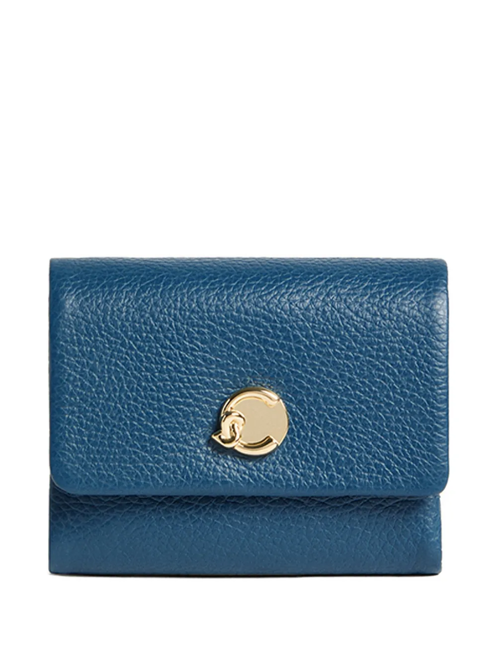 Coccinelle Press-stud-fastening Wallet In Blue