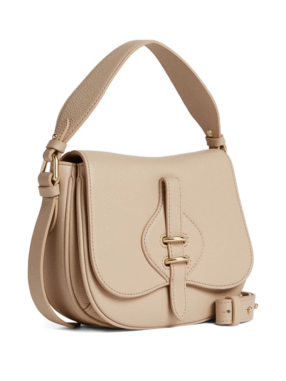 Coccinelle small Mavery buckle shoulder bag - Beige