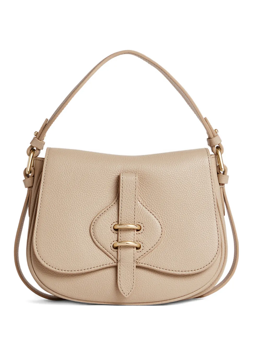 Coccinelle small Mavery buckle shoulder bag - Toni neutri