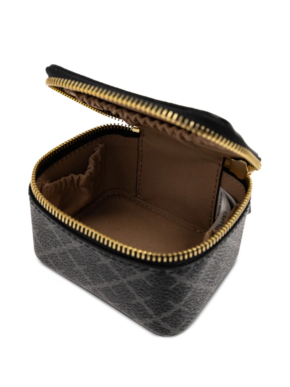 Geometric-Print Zip-Fastening Jewellery Box