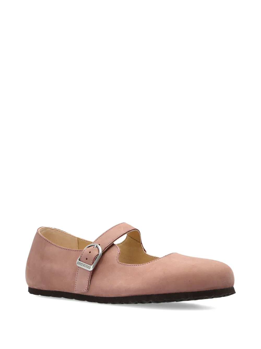 Birkenstock Santa Clarita leather ballet flats - Roze