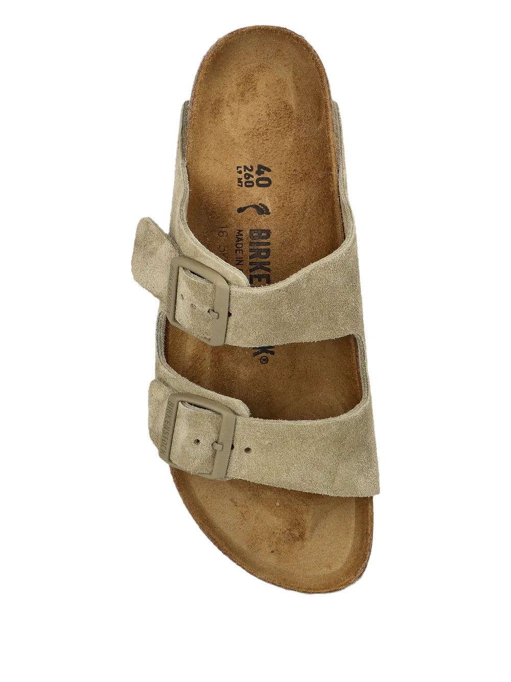 Birkenstock Arizona sandalen met gesp Beige