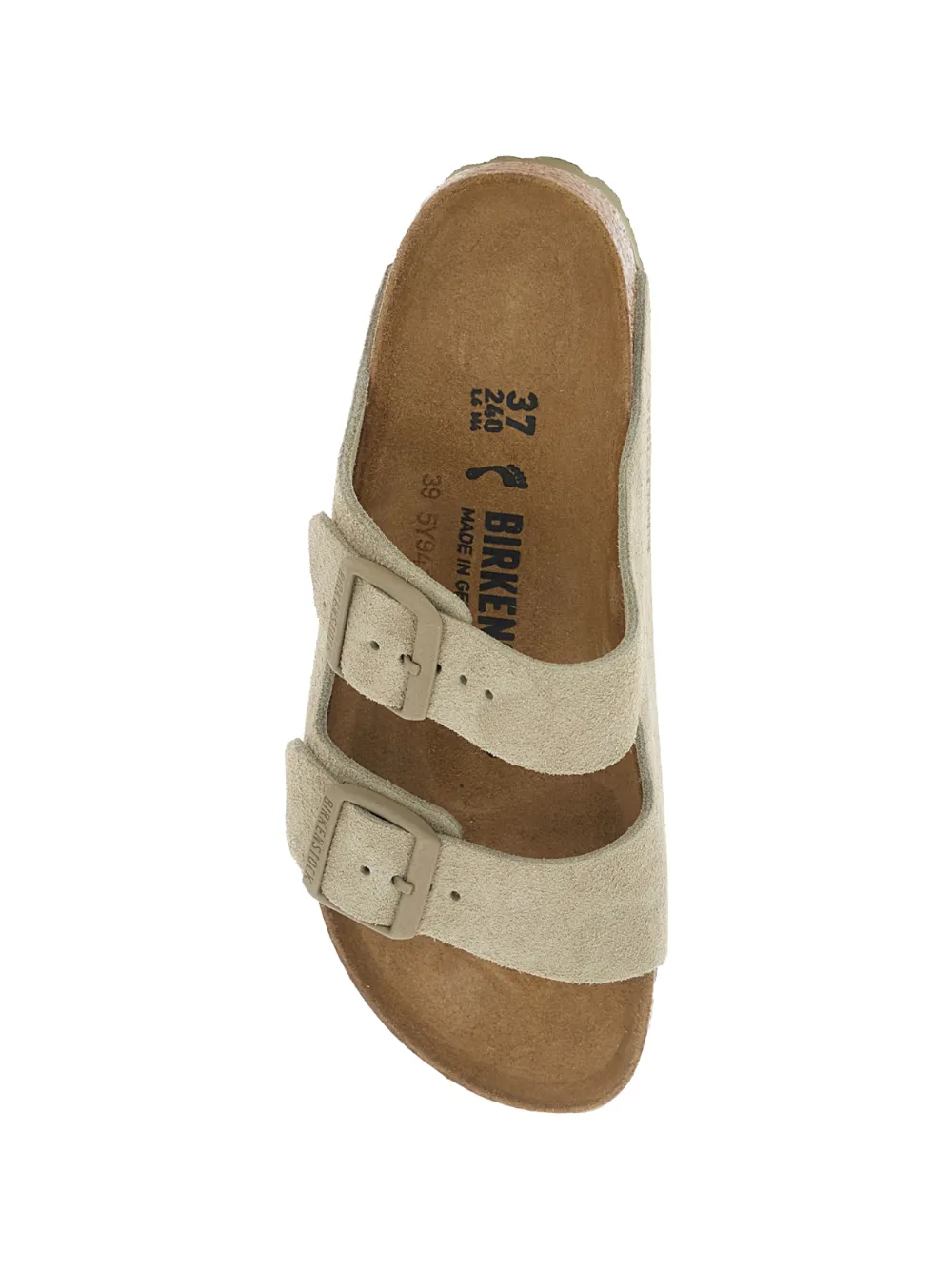 Birkenstock Arizona sandalen met gesp Beige