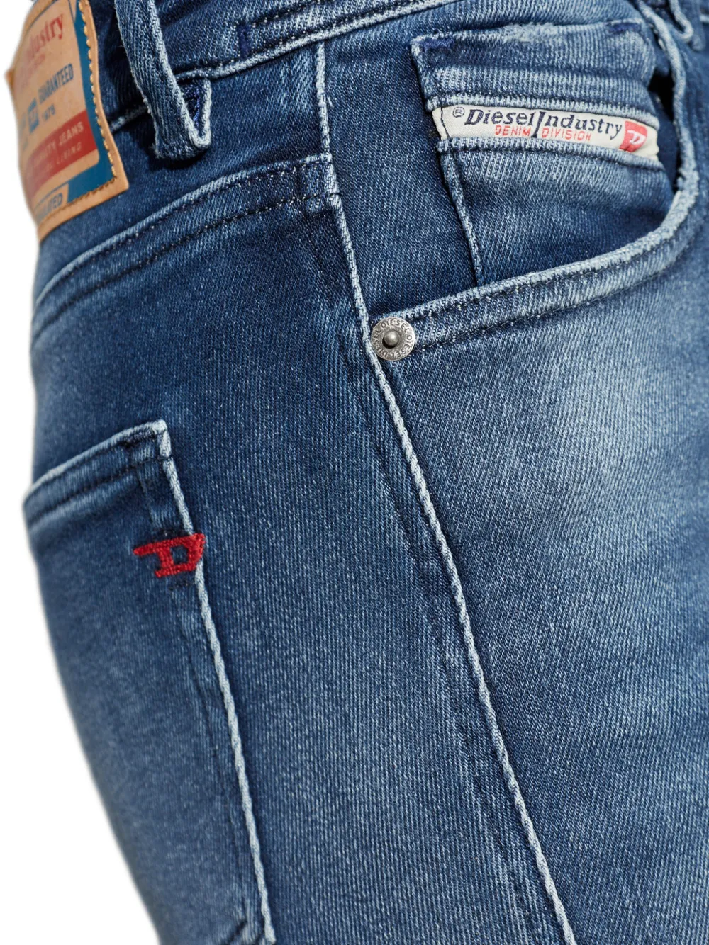 Diesel 1984 Slandy high waist 09I93 jeans Blauw