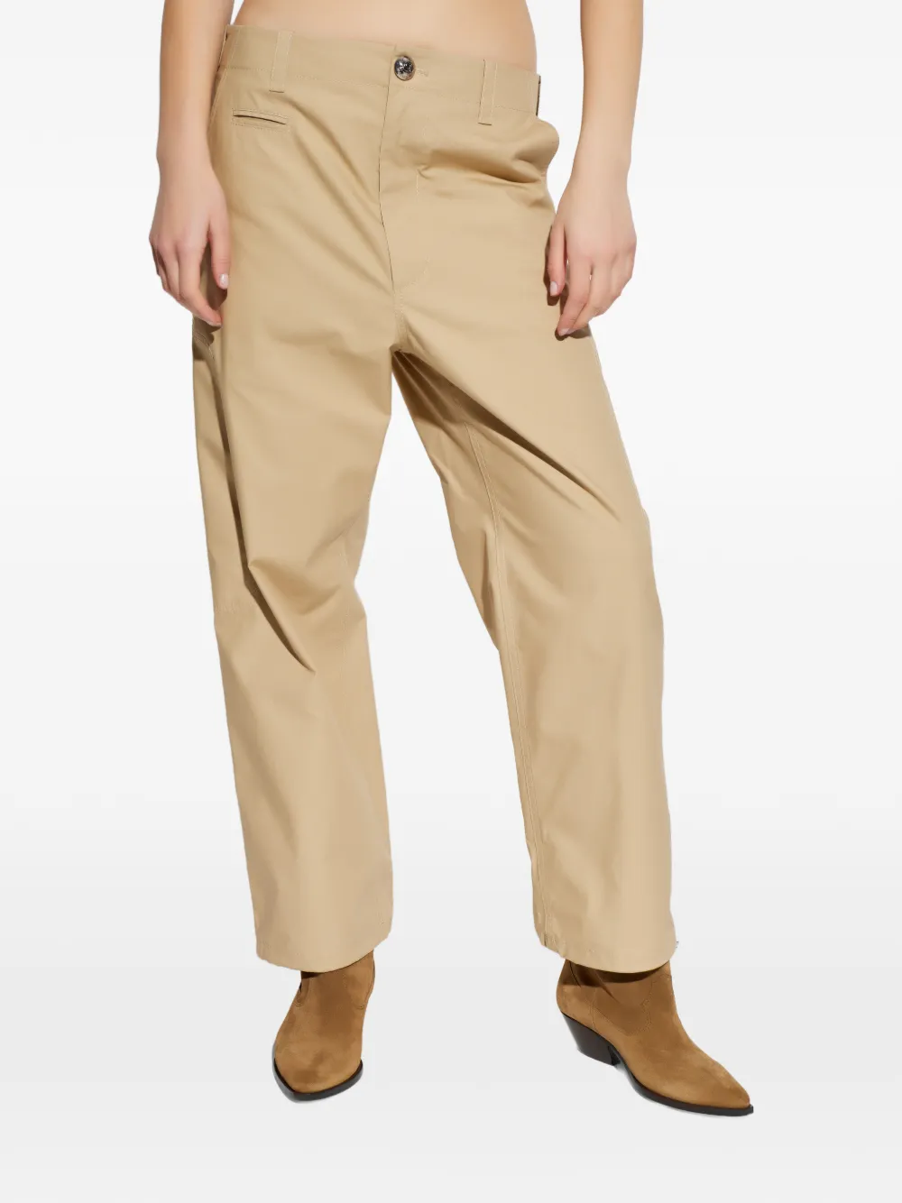 Moschino Broek met zak Beige