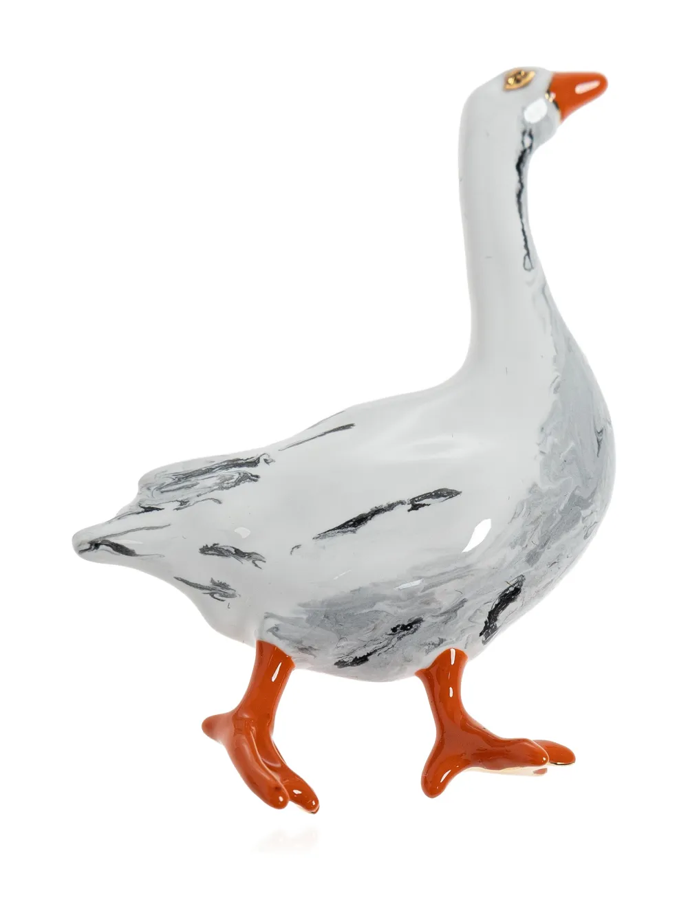 Moschino goose-shaped brooch - Gold