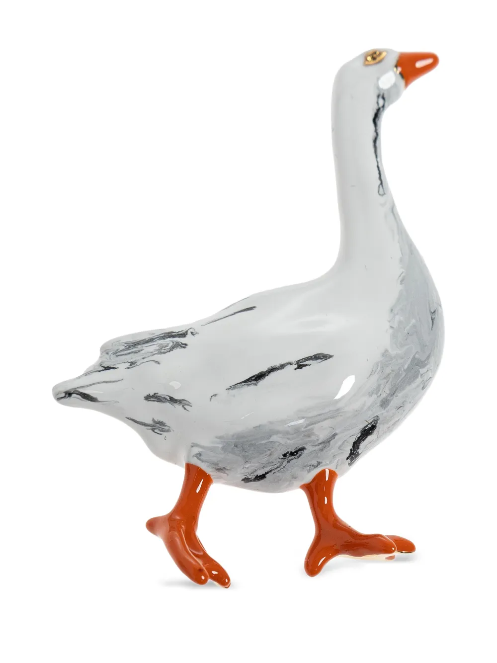 Moschino goose-shaped brooch - Oro