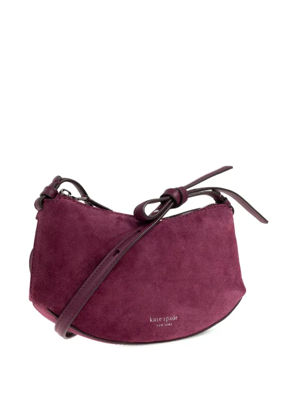 Kate Spade Loop スエード ショルダーバッグ | パープル | FARFETCH JP