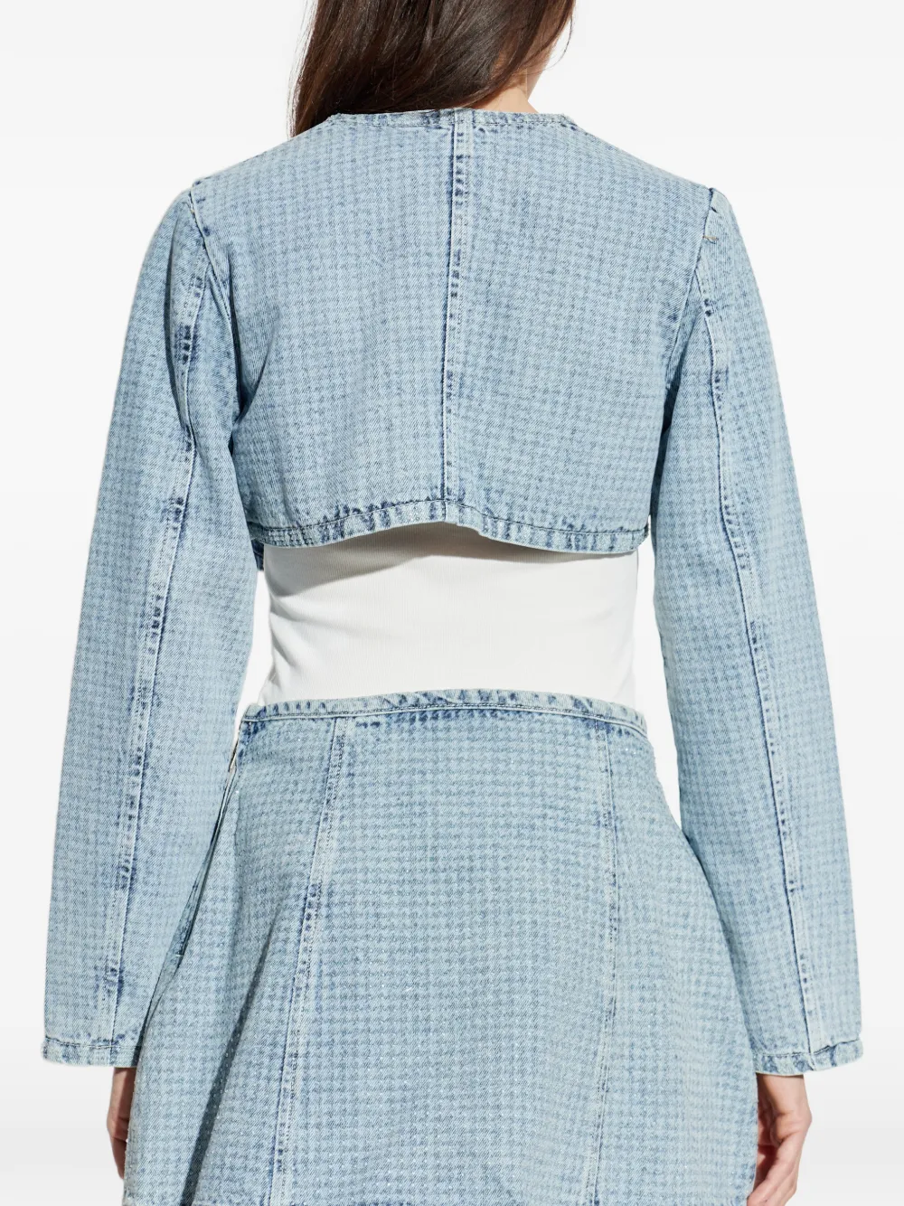 Diesel De-Terri-S cropped jack met knopen Blauw