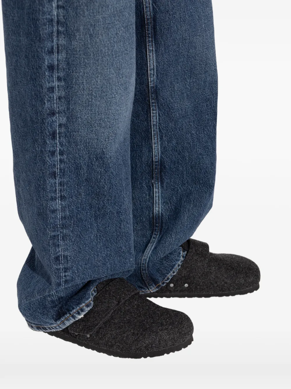 Birkenstock Loma FE strap slippers Grijs