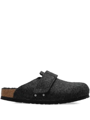 Birkenstock Tênis slip-on Boston Clogs | Preto | FARFETCH BR