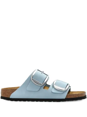 Birkenstock ダブルバックル フラットサンダル | ブルー | FARFETCH JP