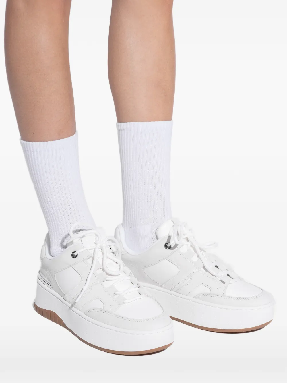 Michael Kors Ryder panelled platform low-top sneakers Grijs