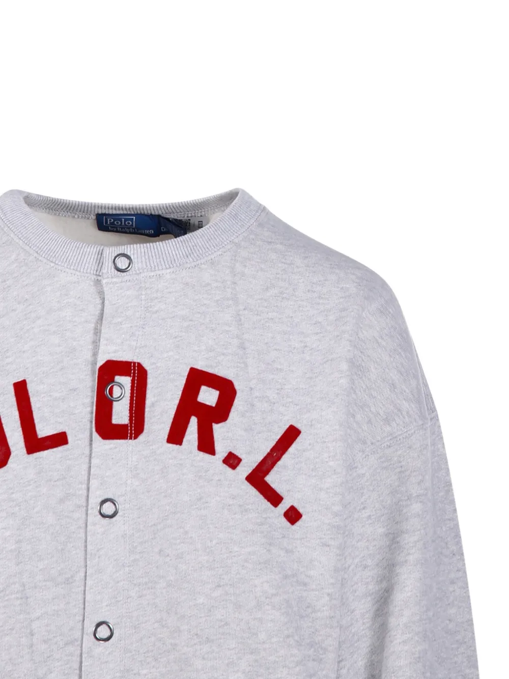 Polo Ralph Lauren Buttoned Sweatshirt In Gray