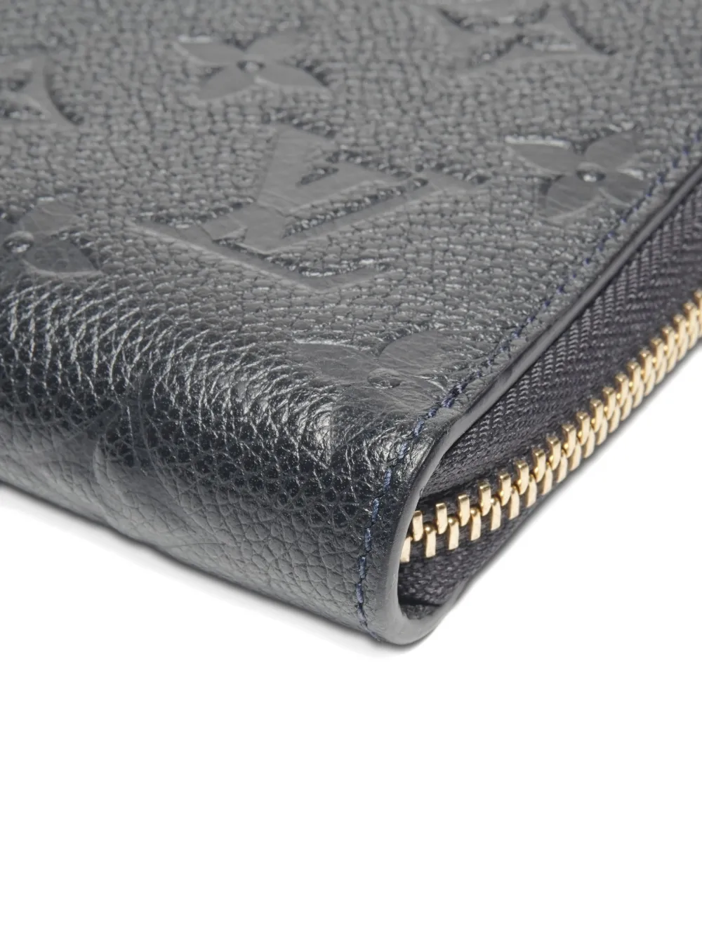 Pre-owned Louis Vuitton 2013 Monogram Empreite Leather Wallet In Black