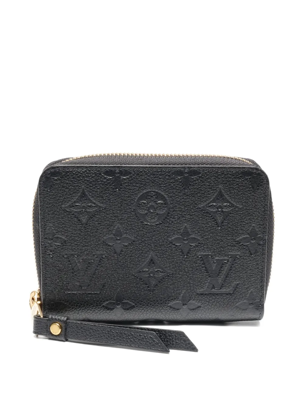 Pre-owned Louis Vuitton 2013 Monogram Empreite Leather Wallet In Black