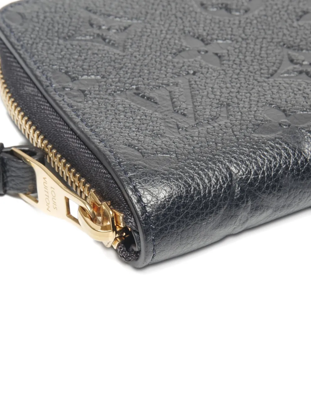 Pre-owned Louis Vuitton 2013 Monogram Empreite Leather Wallet In Black