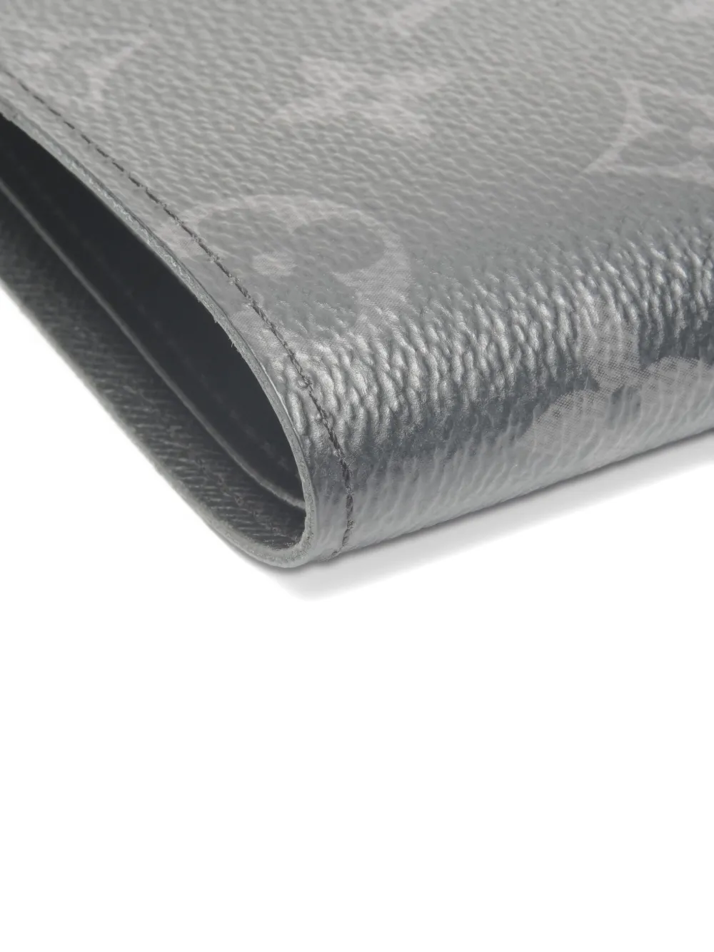 Pre-owned Louis Vuitton 2021-2025 Monogram Eclipse Wallet In Gray