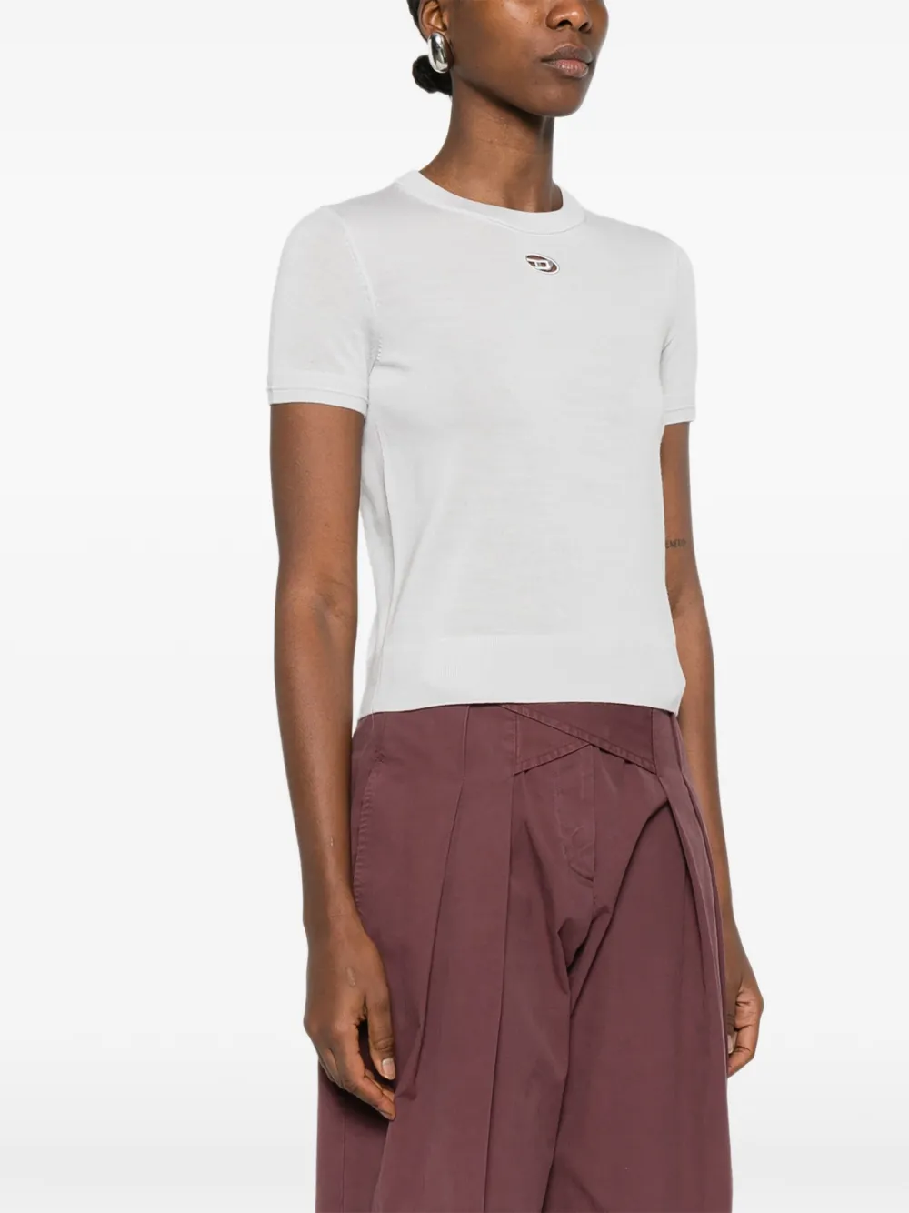 Diesel T-shirt met korte mouwen Paars