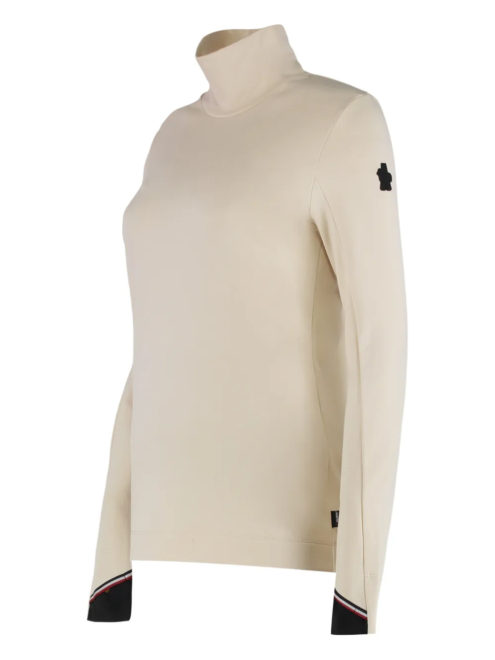 Moncler Polartec Turtleneck Ski Top In Neutral