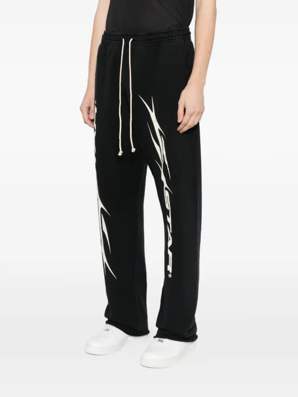 HELLSTAR パンツ Hellstar Studios Racer Flare Black Sweatpants RARE Sz X-Large