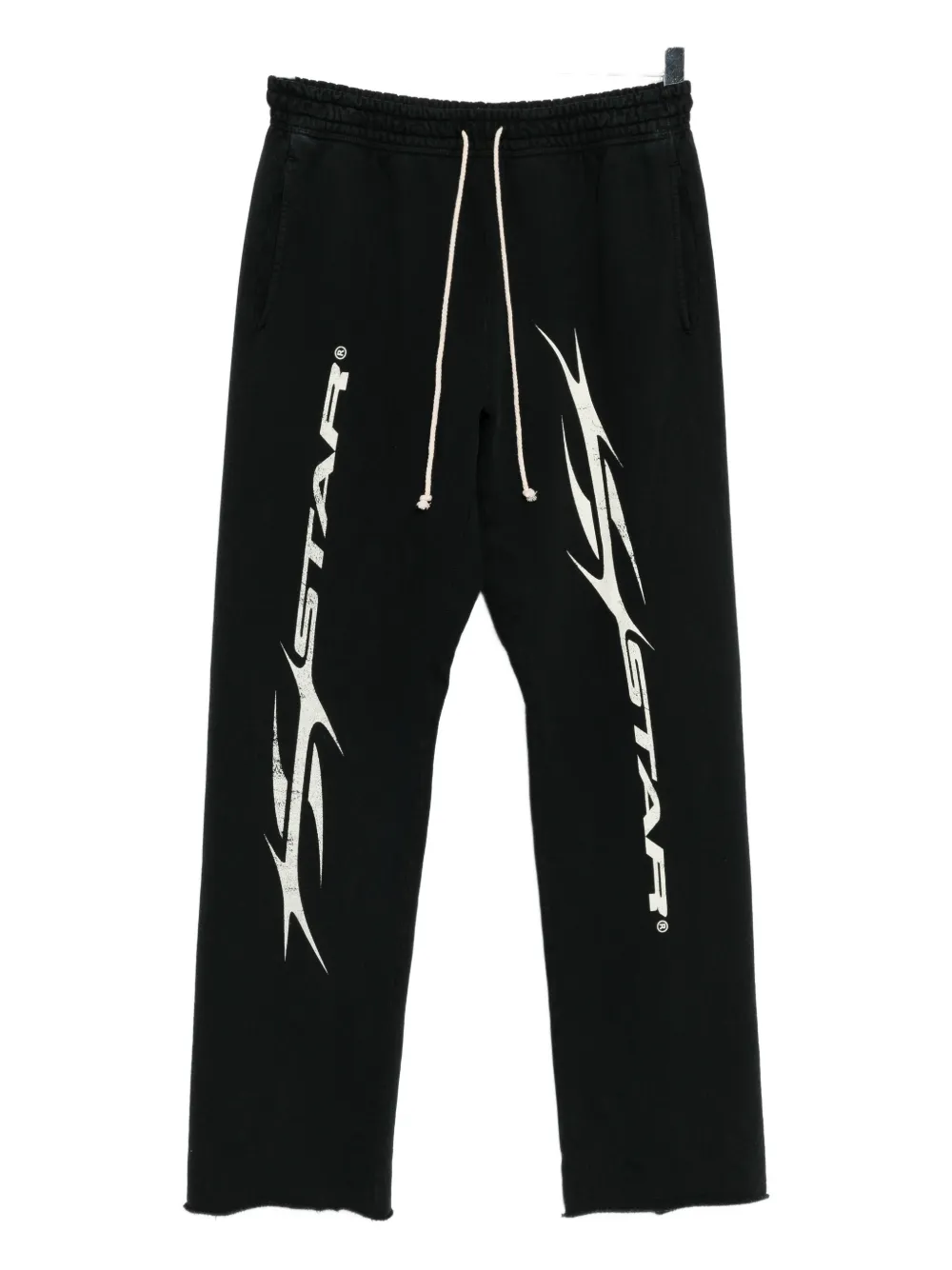 HELLSTAR graphic-print cotton trackpants - Nero